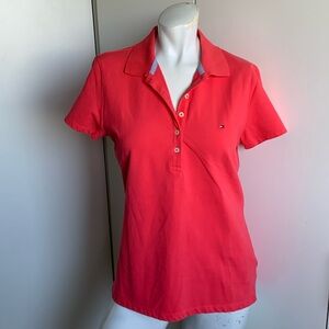 Tommy Hilfiger large pink polo shirt